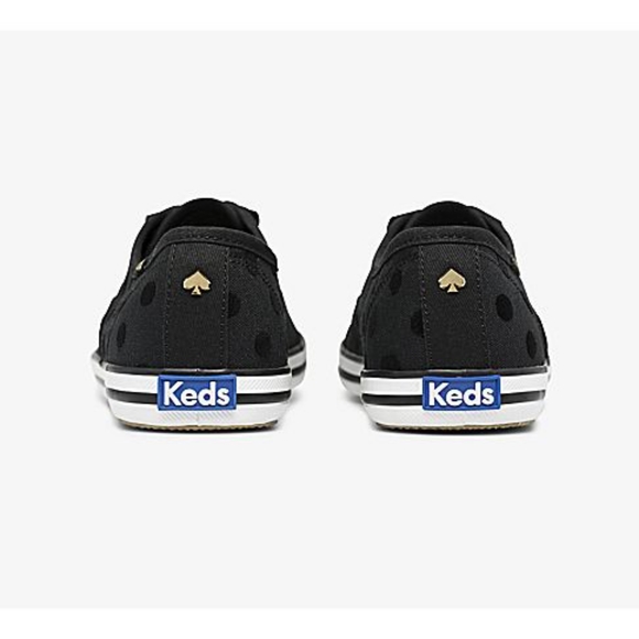 🌼 NWT Keds Kate Spade black dotted sneakers - Picture 3 of 7